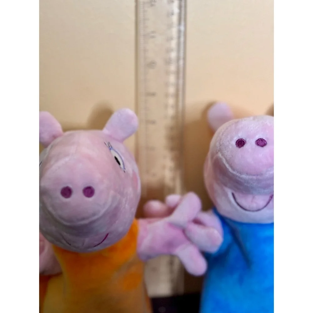 Peppa Pig George Mommy Hand Puppet Set TCG Toys Plush 9